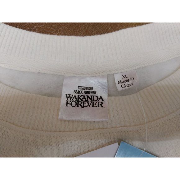 Women's Oversized Wakanda Forever Black Panther Sweat Shirt Sweatshirt X-Large - Picture 4 of 7